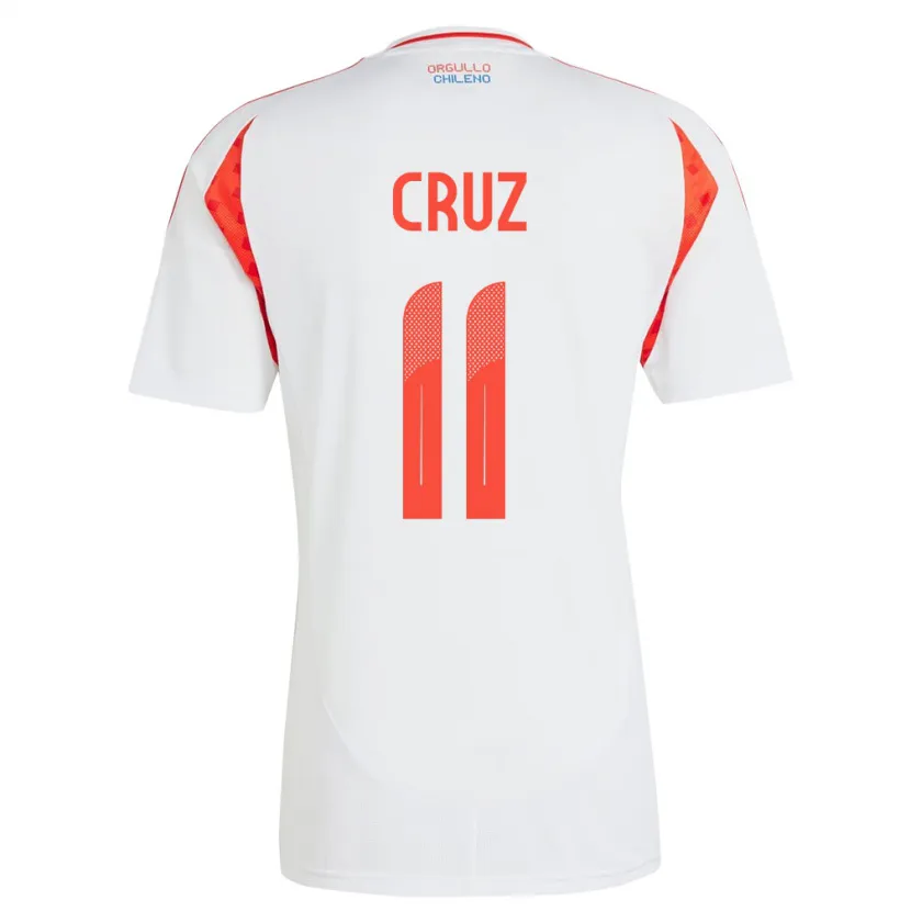 Danxen Dámské Chile Joan Cruz #11 Bílý Daleko Hráčské Dresy 24-26 Dres