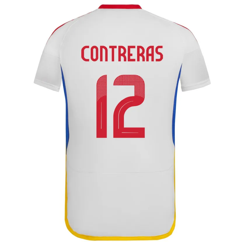 Danxen Dámské Venezuela José Contreras #12 Bílý Daleko Hráčské Dresy 24-26 Dres