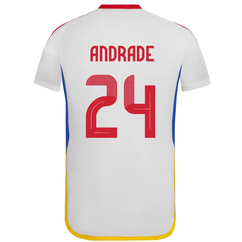 Danxen Dámské Venezuela Kervin Andrade #24 Bílý Daleko Hráčské Dresy 24-26 Dres