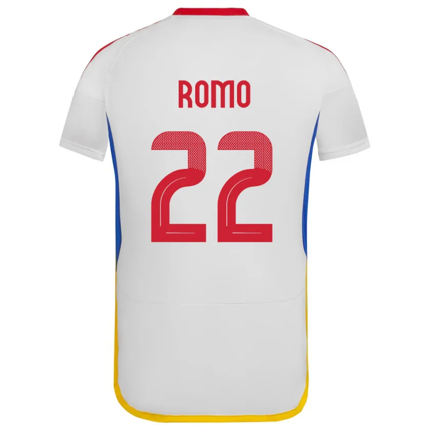 Danxen Dámské Venezuela Rafael Romo #22 Bílý Daleko Hráčské Dresy 24-26 Dres