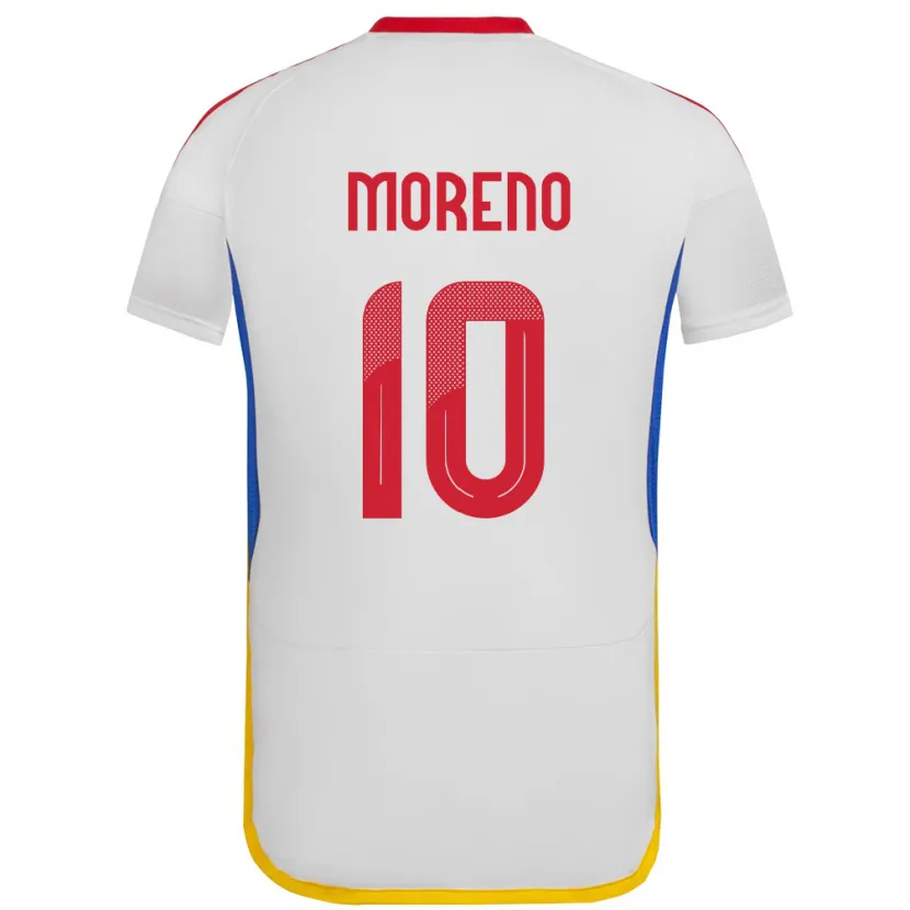 Danxen Dámské Venezuela Yerliane Moreno #10 Bílý Daleko Hráčské Dresy 24-26 Dres