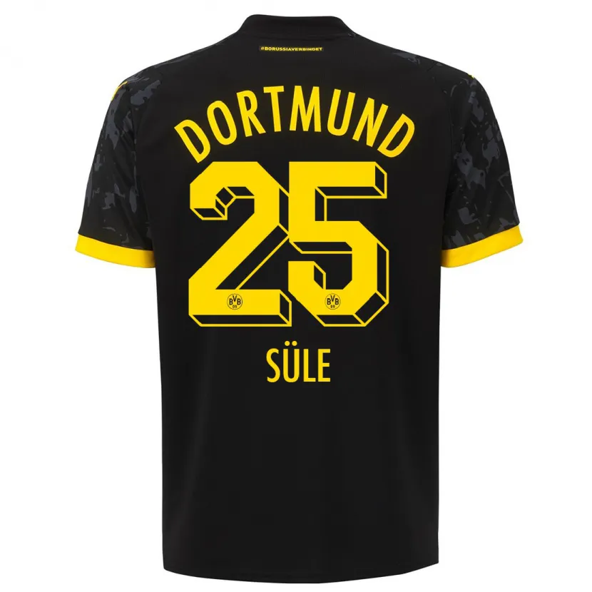 Danxen Dětské Niklas Süle #25 Černá Daleko Hráčské Dresy 2023/24 Dres