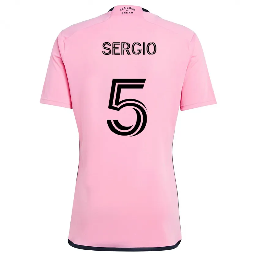 Danxen Dětské Sergio Busquets #5 Růžový Domů Hráčské Dresy 2024/25 Dres