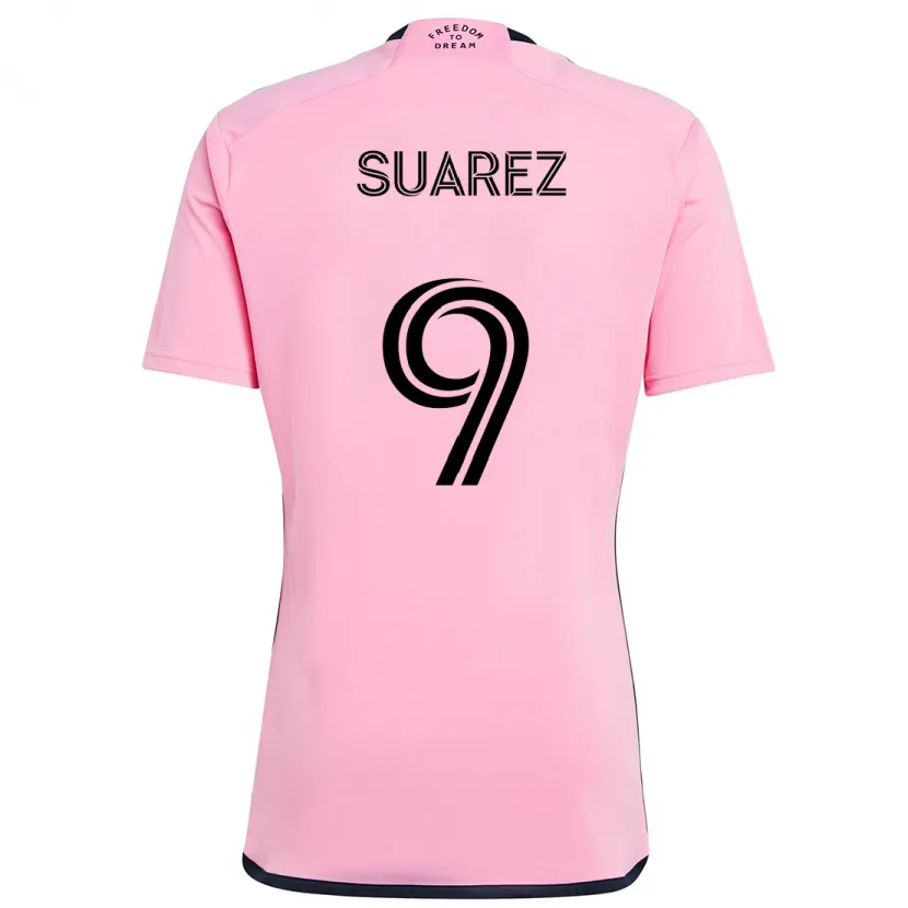 Danxen Dětské Luis Suárez #9 Růžový Domů Hráčské Dresy 2024/25 Dres