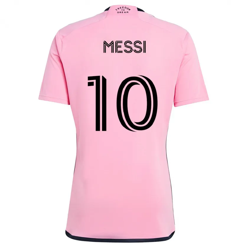 Danxen Dětské Lionel Messi #10 Růžový Domů Hráčské Dresy 2024/25 Dres