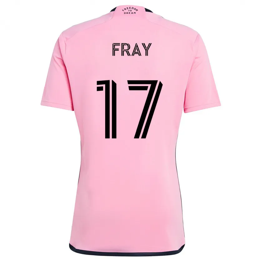 Danxen Dětské Ian Fray #17 Růžový Domů Hráčské Dresy 2024/25 Dres