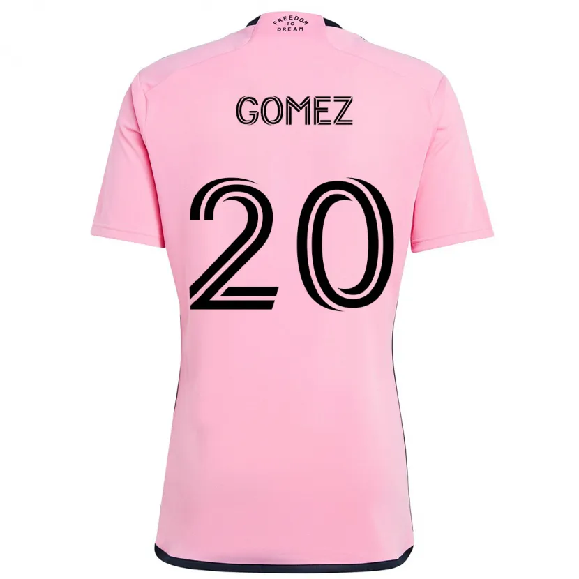 Danxen Dětské Diego Gómez #20 Růžový Domů Hráčské Dresy 2024/25 Dres