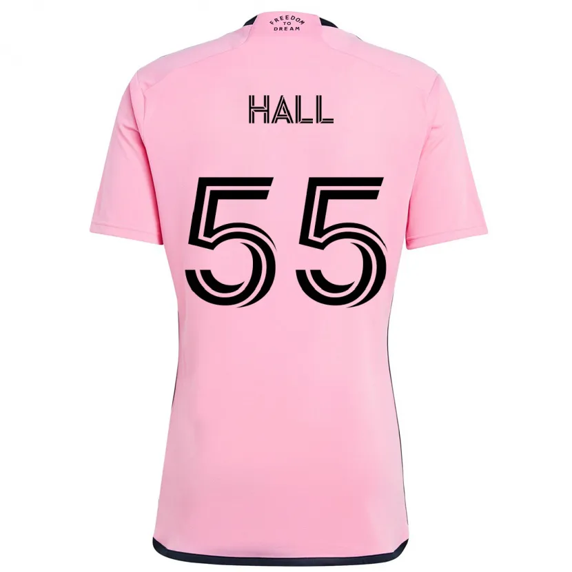 Danxen Dětské Tyler Hall #55 Růžový Domů Hráčské Dresy 2024/25 Dres