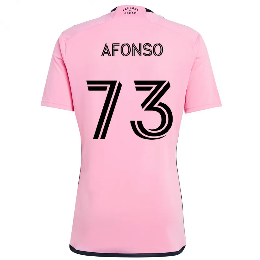 Danxen Dětské Leo Afonso #73 Růžový Domů Hráčské Dresy 2024/25 Dres