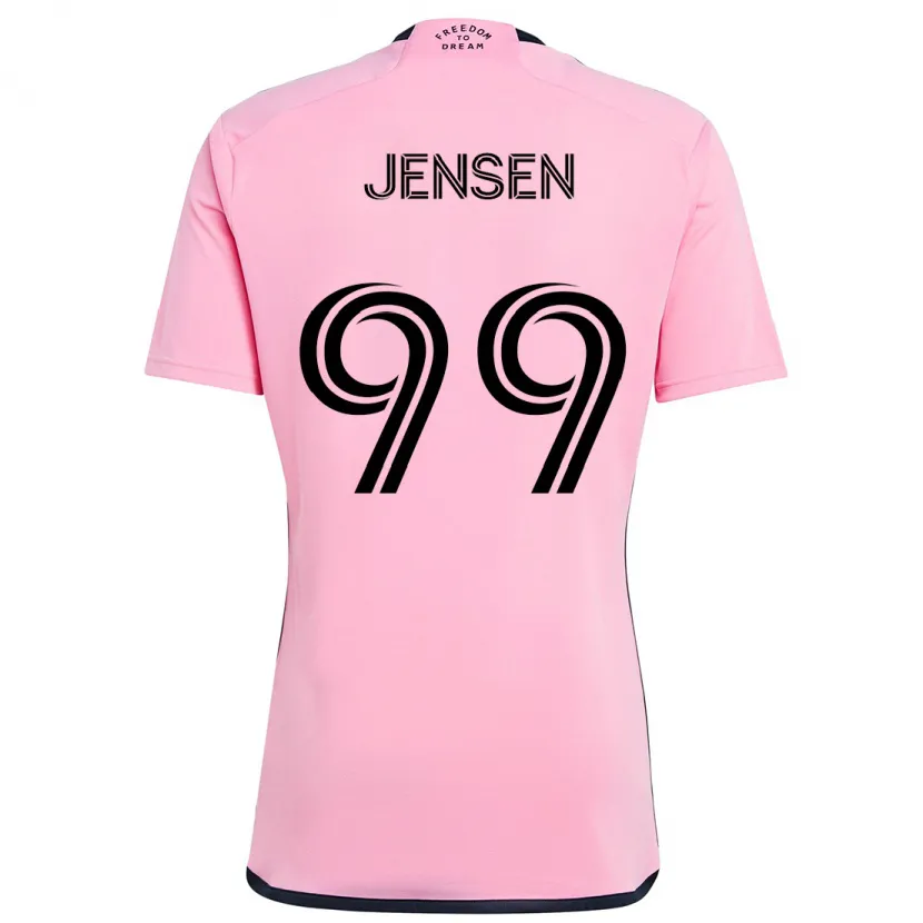 Danxen Dětské Cole Jensen #99 Růžový Domů Hráčské Dresy 2024/25 Dres