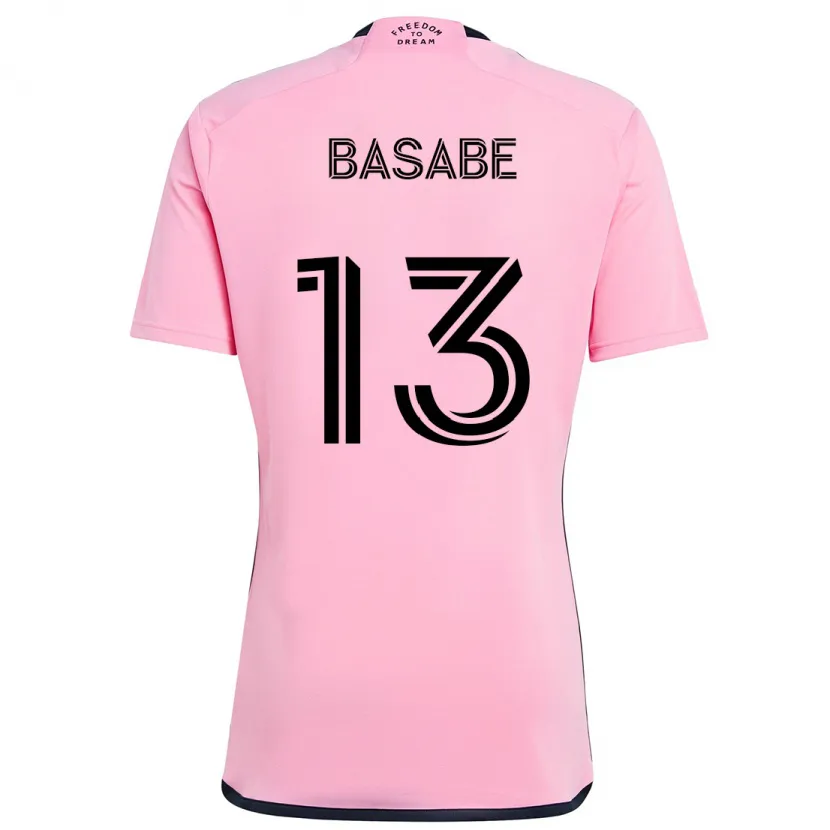 Danxen Dětské Samuel Basabe #13 Růžový Domů Hráčské Dresy 2024/25 Dres