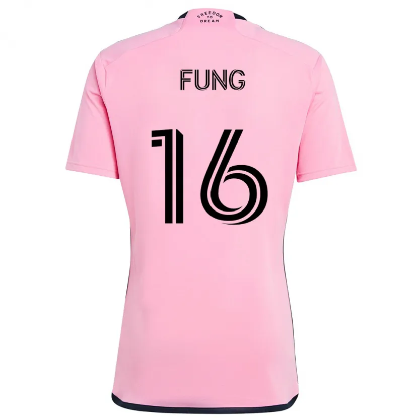 Danxen Dětské Victor Fung #16 Růžový Domů Hráčské Dresy 2024/25 Dres