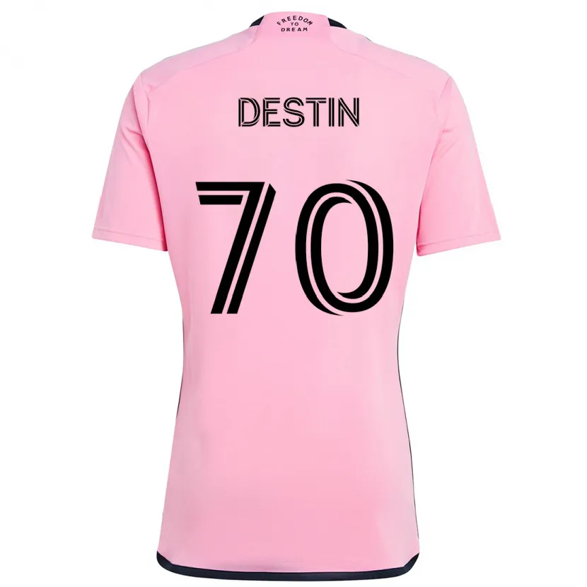 Danxen Dětské Bryan Destin #70 Růžový Domů Hráčské Dresy 2024/25 Dres