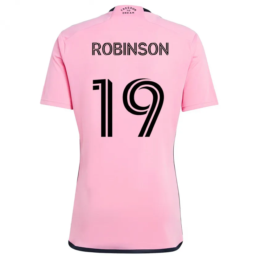 Danxen Dětské Robbie Robinson #19 Růžový Domů Hráčské Dresy 2024/25 Dres