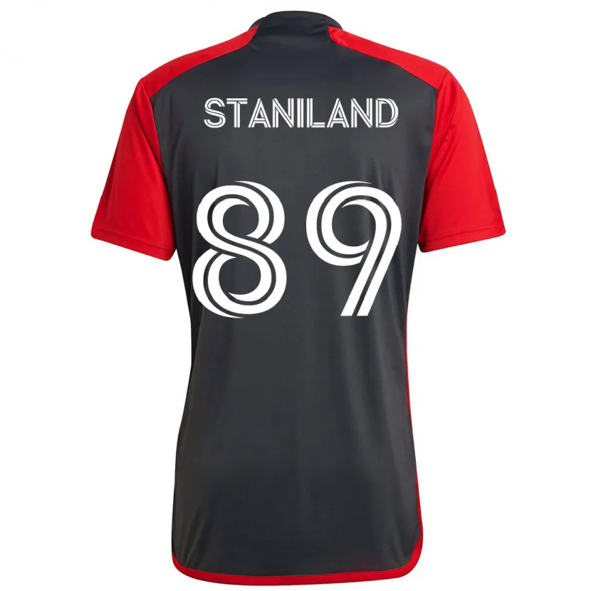 Danxen Dětské Charlie Staniland #89 Šedá Červená Domů Hráčské Dresy 2024/25 Dres