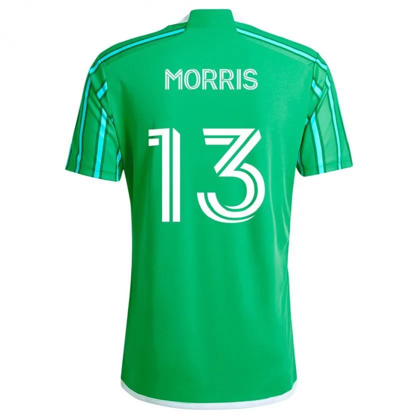 Danxen Dětské Jordan Morris #13 Zelená Bílá Domů Hráčské Dresy 2024/25 Dres