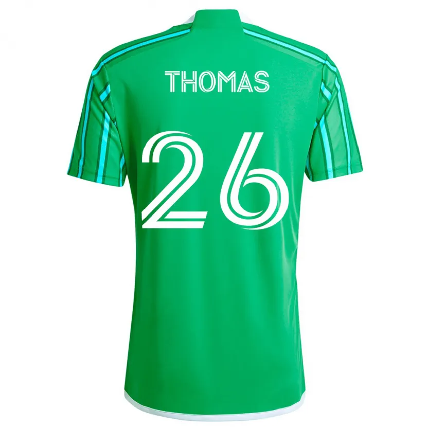 Danxen Dětské Andrew Thomas #26 Zelená Bílá Domů Hráčské Dresy 2024/25 Dres