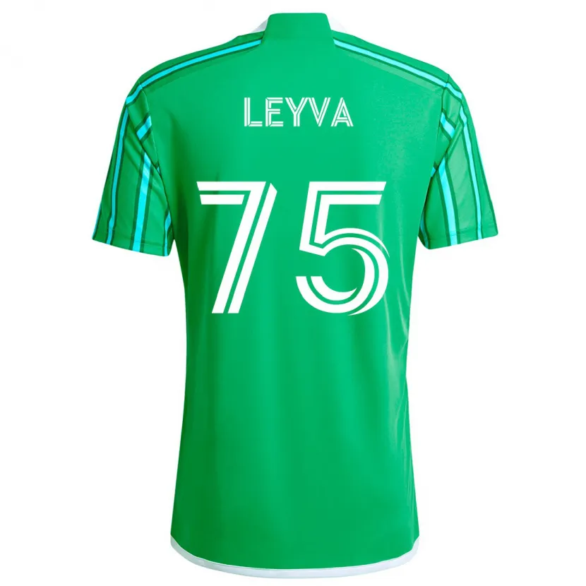 Danxen Dětské Danny Leyva #75 Zelená Bílá Domů Hráčské Dresy 2024/25 Dres