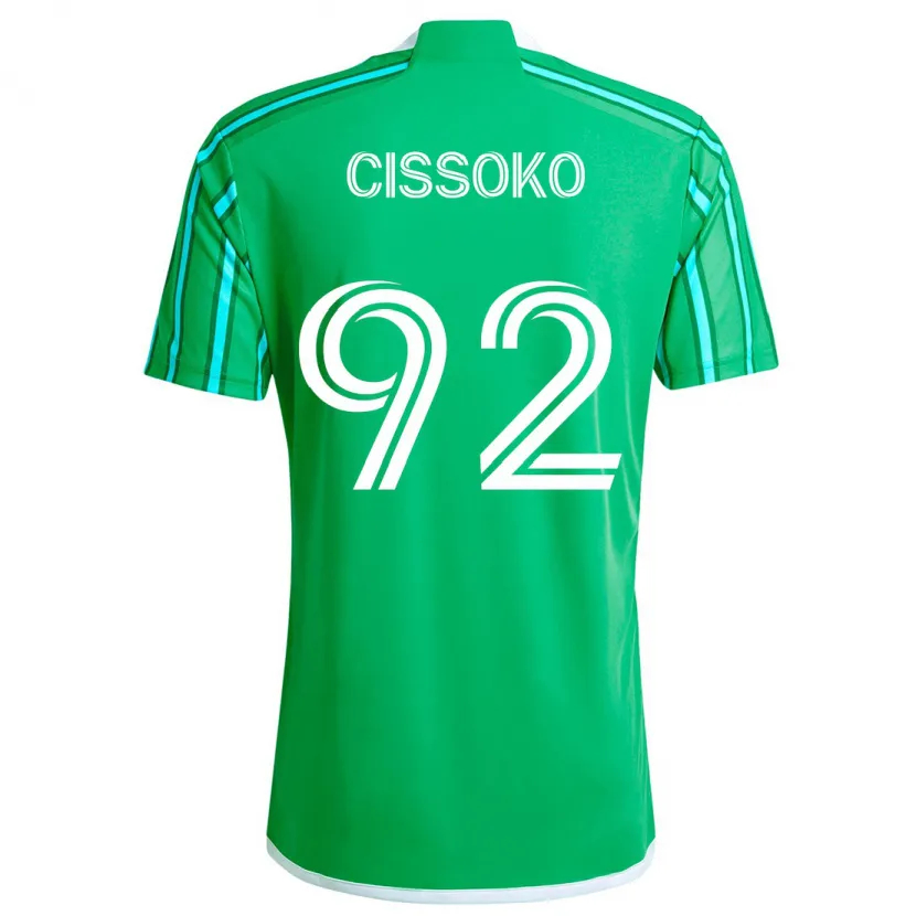 Danxen Dětské Abdoulaye Cissoko #92 Zelená Bílá Domů Hráčské Dresy 2024/25 Dres