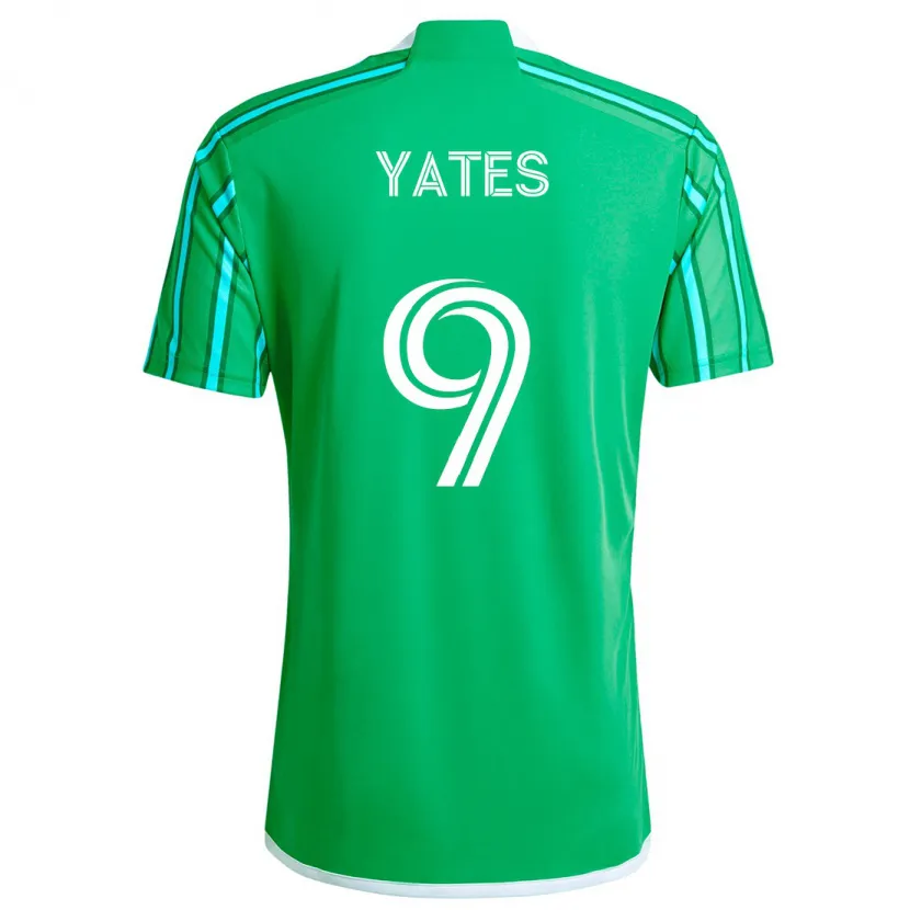 Danxen Dětské Summer Yates #9 Zelená Bílá Domů Hráčské Dresy 2024/25 Dres