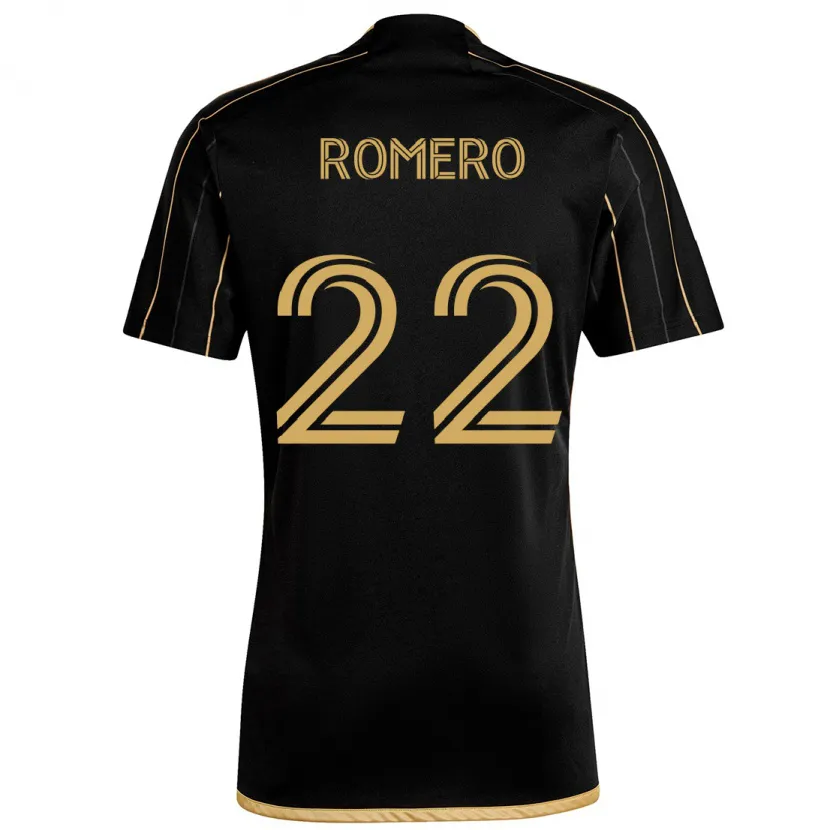 Danxen Dětské Abraham Romero #22 Černé Zlato Domů Hráčské Dresy 2024/25 Dres