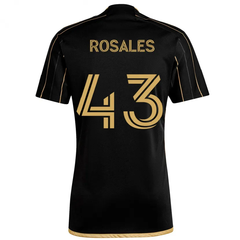 Danxen Dětské Diego Rosales #43 Černé Zlato Domů Hráčské Dresy 2024/25 Dres