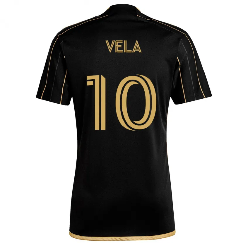 Danxen Dětské Carlos Vela #10 Černé Zlato Domů Hráčské Dresy 2024/25 Dres