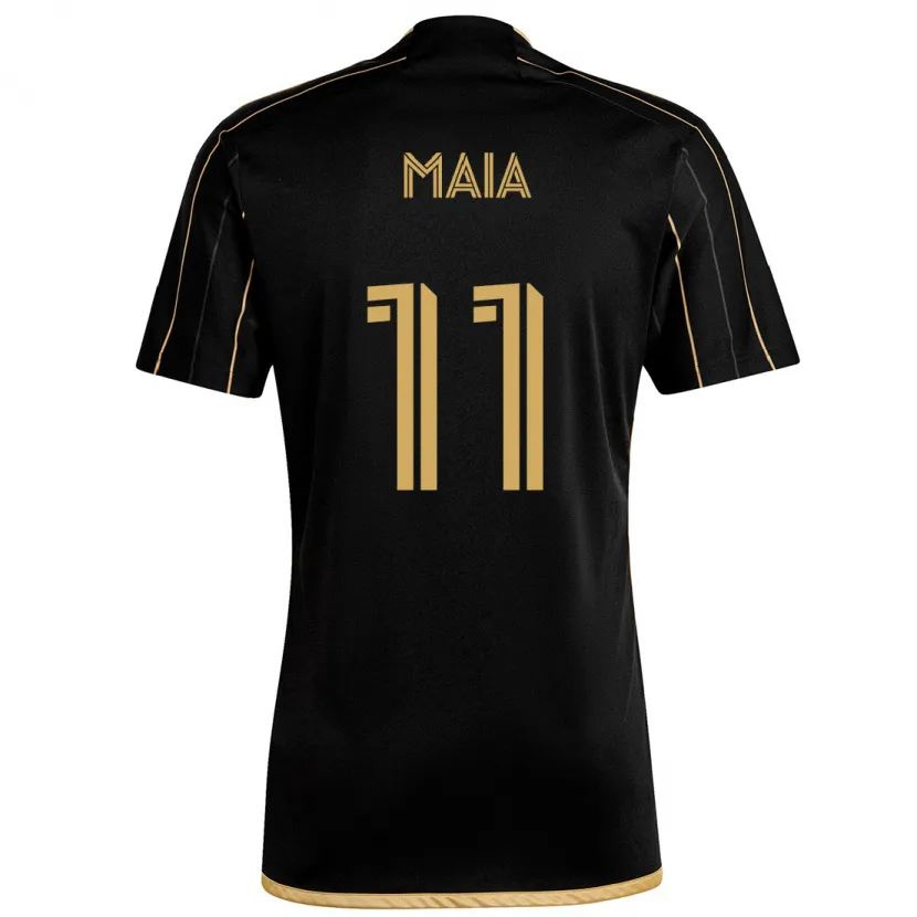 Danxen Dětské Matheus Maia #11 Černé Zlato Domů Hráčské Dresy 2024/25 Dres