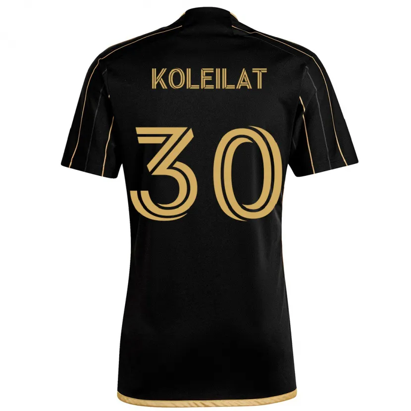 Danxen Dětské Jassem Koleilat #30 Černé Zlato Domů Hráčské Dresy 2024/25 Dres