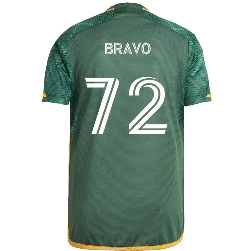 Danxen Dětské Julian Bravo #72 Zelená Oranžová Domů Hráčské Dresy 2024/25 Dres