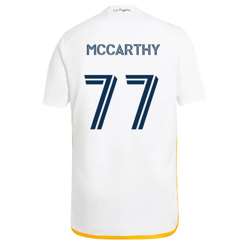 Danxen Dětské John Mccarthy #77 Bílá Žlutá Domů Hráčské Dresy 2024/25 Dres