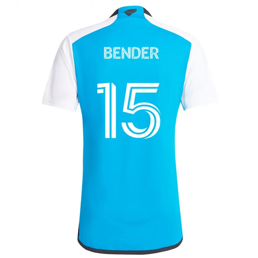 Danxen Dětské Ben Bender #15 Modrá Bílá Domů Hráčské Dresy 2024/25 Dres