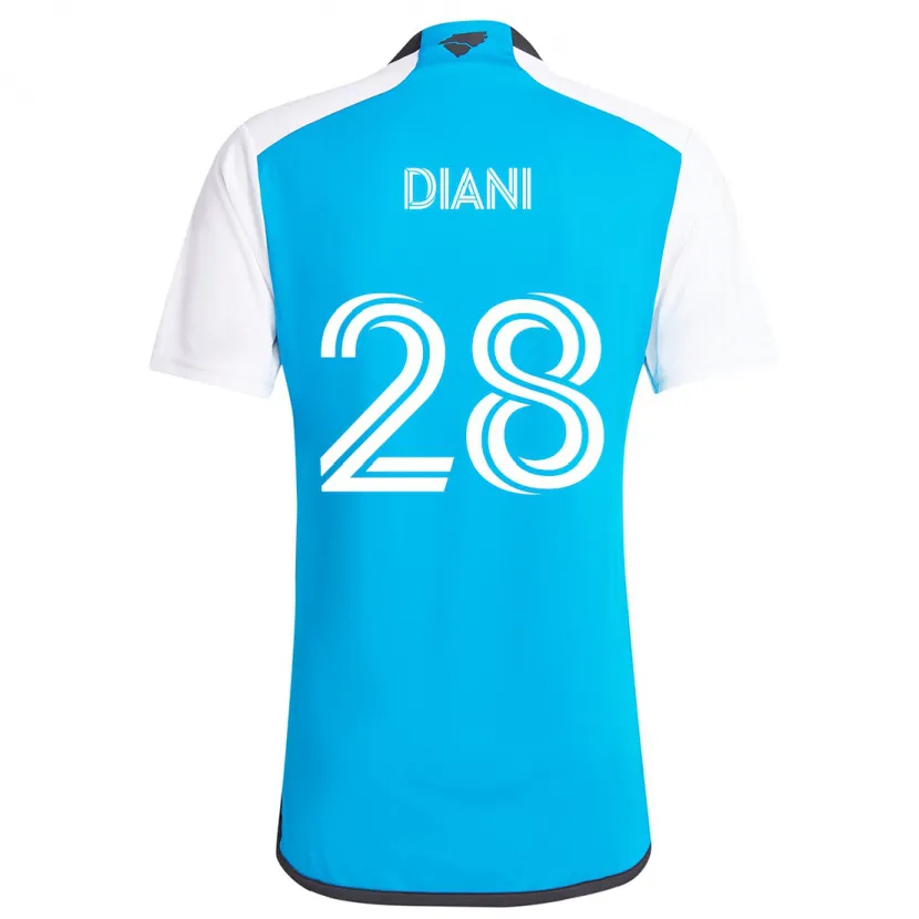 Danxen Dětské Djibril Diani #28 Modrá Bílá Domů Hráčské Dresy 2024/25 Dres