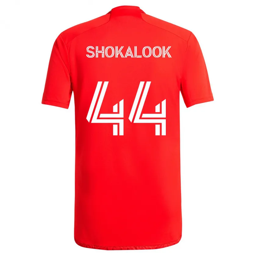 Danxen Dětské Jason Shokalook #44 Červená Bílá Domů Hráčské Dresy 2024/25 Dres