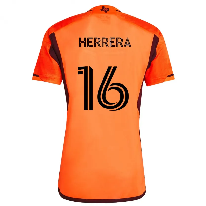 Danxen Dětské Héctor Herrera #16 Oranžová Černá Domů Hráčské Dresy 2024/25 Dres