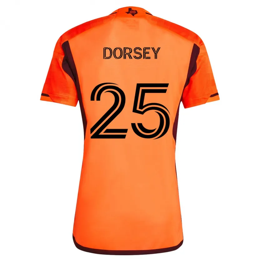 Danxen Dětské Griffin Dorsey #25 Oranžová Černá Domů Hráčské Dresy 2024/25 Dres