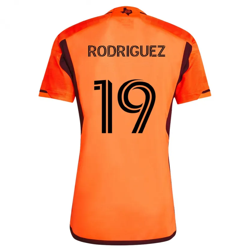 Danxen Dětské Sebastian Rodriguez #19 Oranžová Černá Domů Hráčské Dresy 2024/25 Dres