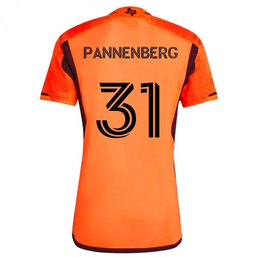 Danxen Dětské Andrew Pannenberg #31 Oranžová Černá Domů Hráčské Dresy 2024/25 Dres