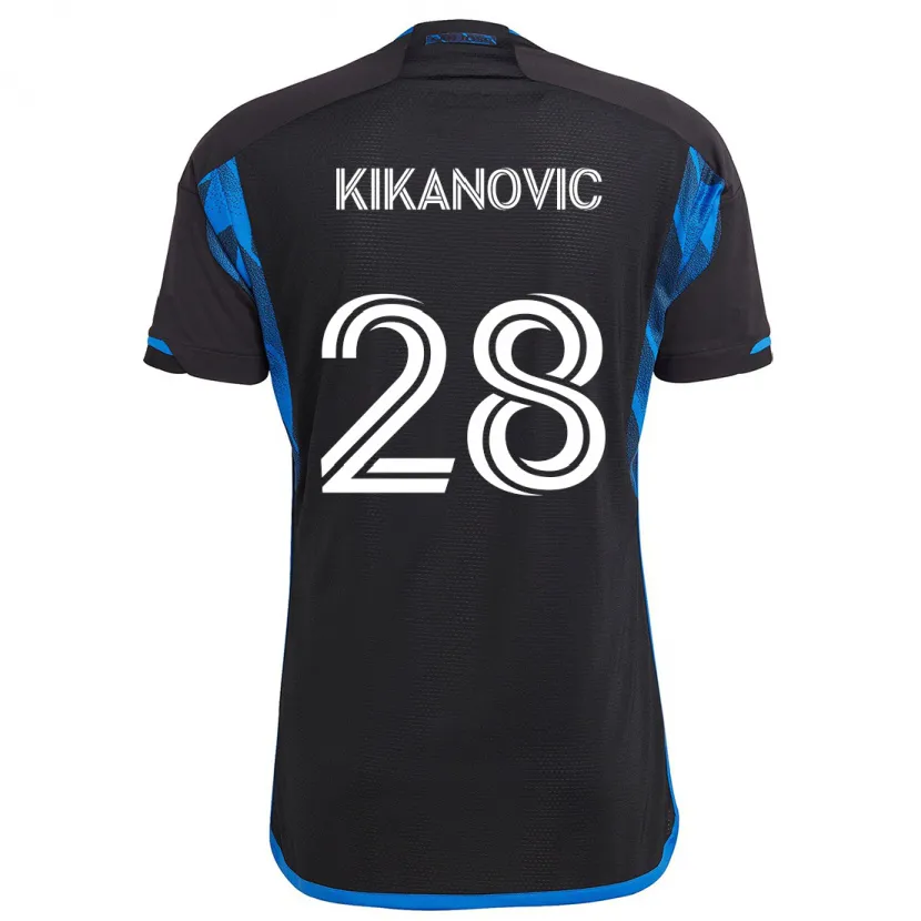 Danxen Dětské Benjamin Kikanović #28 Modrá Černá Domů Hráčské Dresy 2024/25 Dres