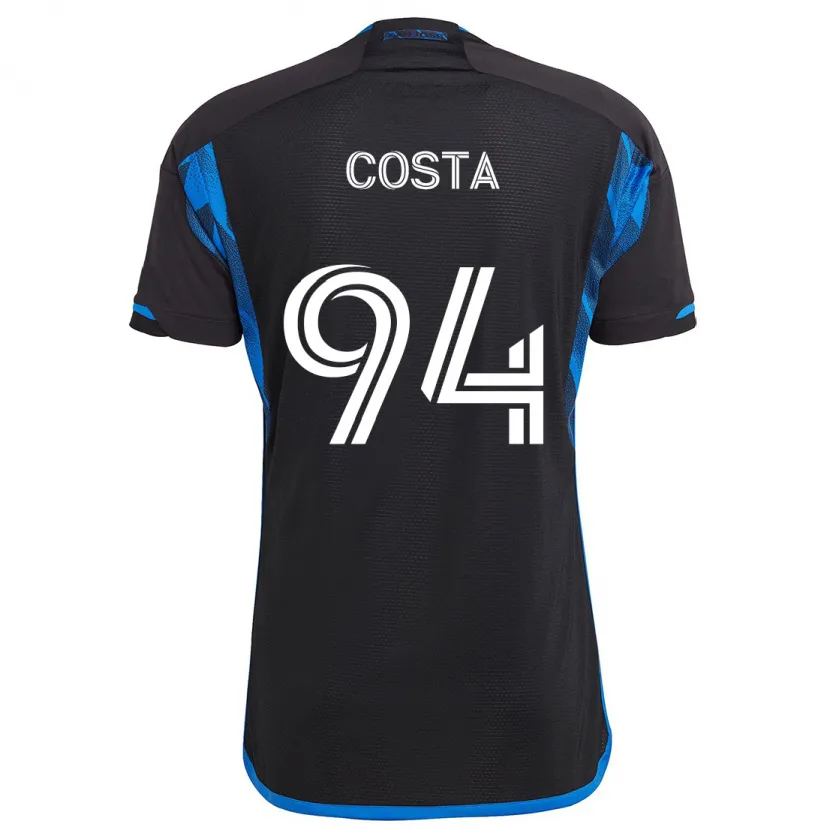 Danxen Dětské Vítor Costa #94 Modrá Černá Domů Hráčské Dresy 2024/25 Dres