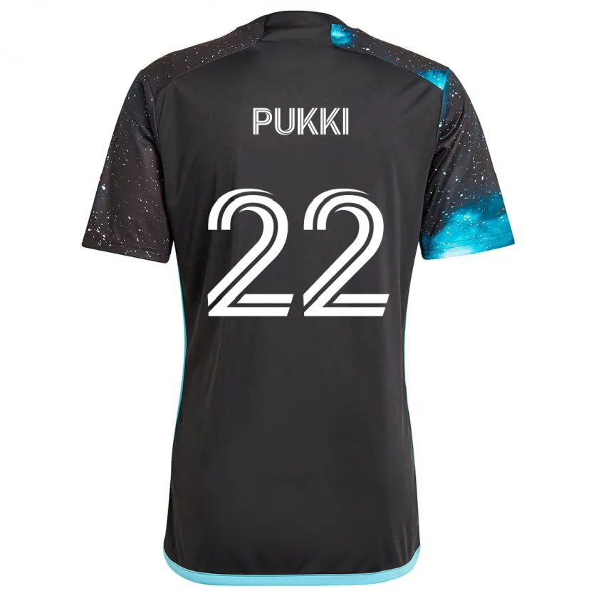 Danxen Dětské Teemu Pukki #22 Černá Modrá Domů Hráčské Dresy 2024/25 Dres