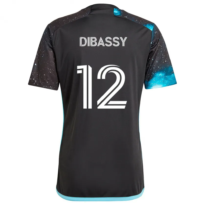 Danxen Dětské Bakaye Dibassy #12 Černá Modrá Domů Hráčské Dresy 2024/25 Dres