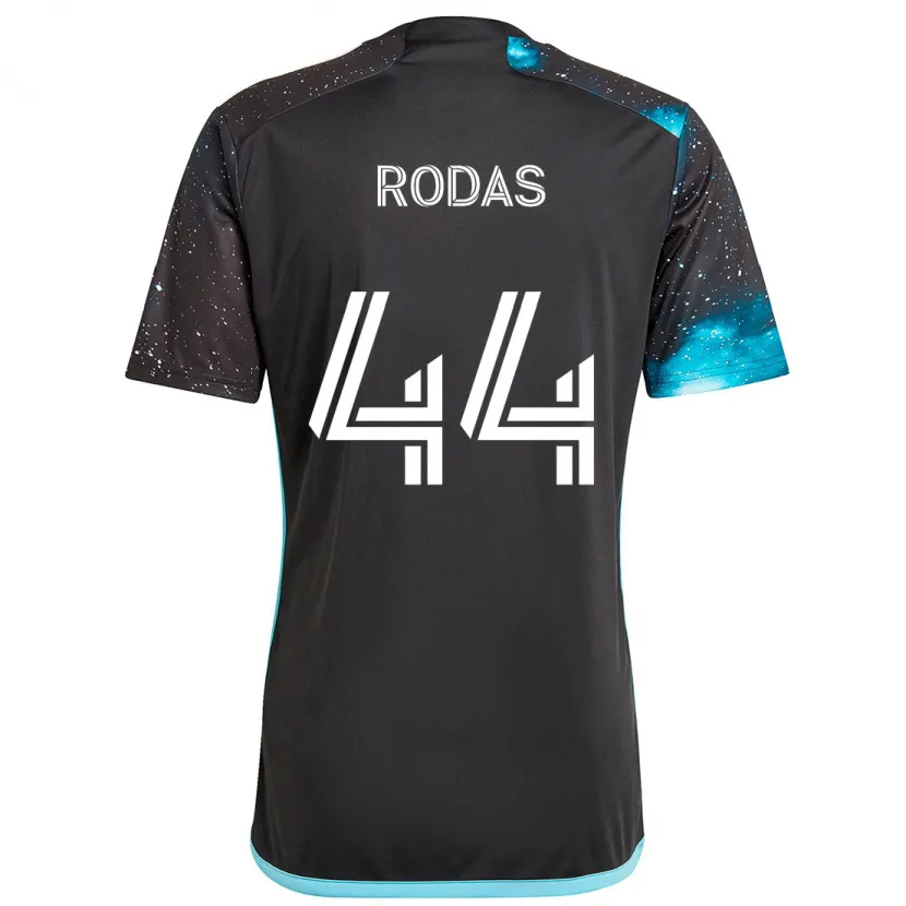 Danxen Dětské Geremy Rodas #44 Černá Modrá Domů Hráčské Dresy 2024/25 Dres