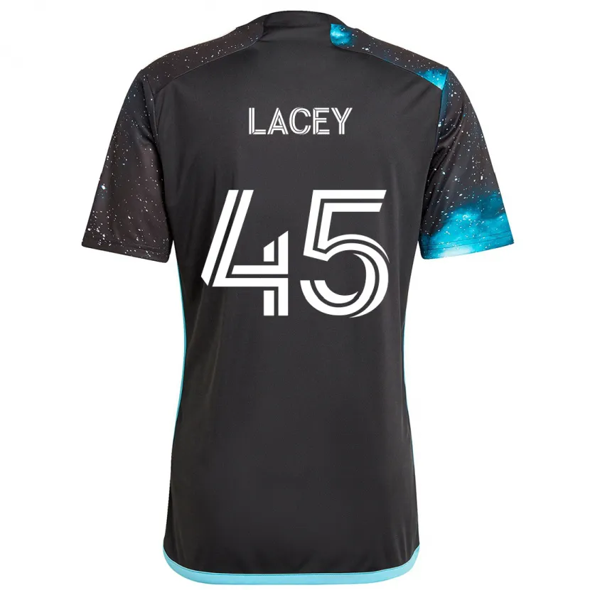 Danxen Dětské Kameron Lacey #45 Černá Modrá Domů Hráčské Dresy 2024/25 Dres