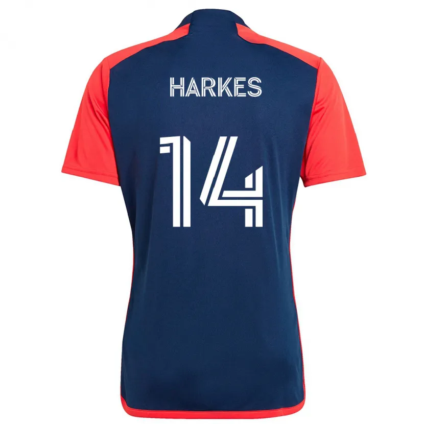 Danxen Dětské Ian Harkes #14 Modrá Červená Domů Hráčské Dresy 2024/25 Dres