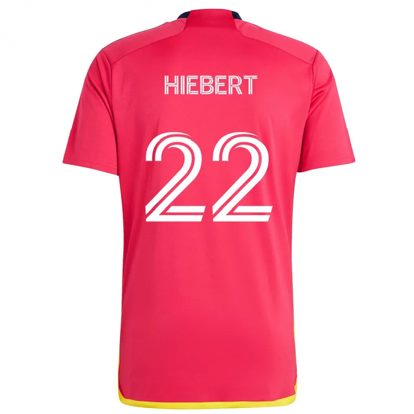 Danxen Dětské Kyle Hiebert #22 Červená Modrá Domů Hráčské Dresy 2024/25 Dres