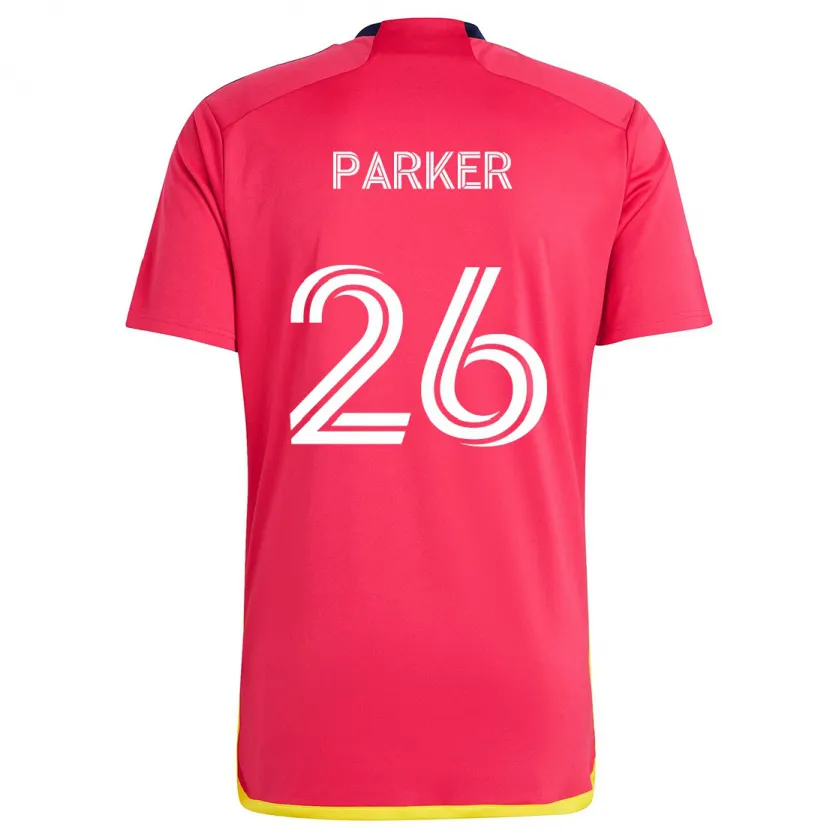 Danxen Dětské Tim Parker #26 Červená Modrá Domů Hráčské Dresy 2024/25 Dres