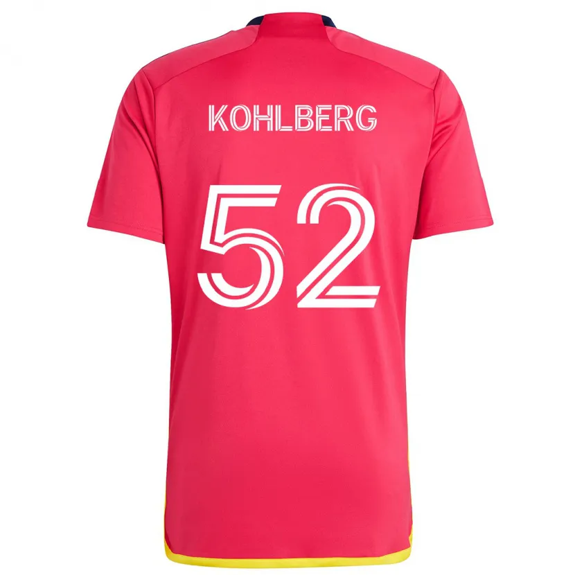 Danxen Dětské Andrew Kohlberg #52 Červená Modrá Domů Hráčské Dresy 2024/25 Dres