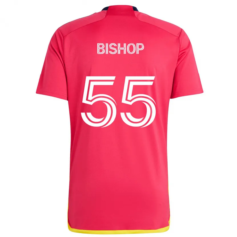 Danxen Dětské Nick Bishop #55 Červená Modrá Domů Hráčské Dresy 2024/25 Dres