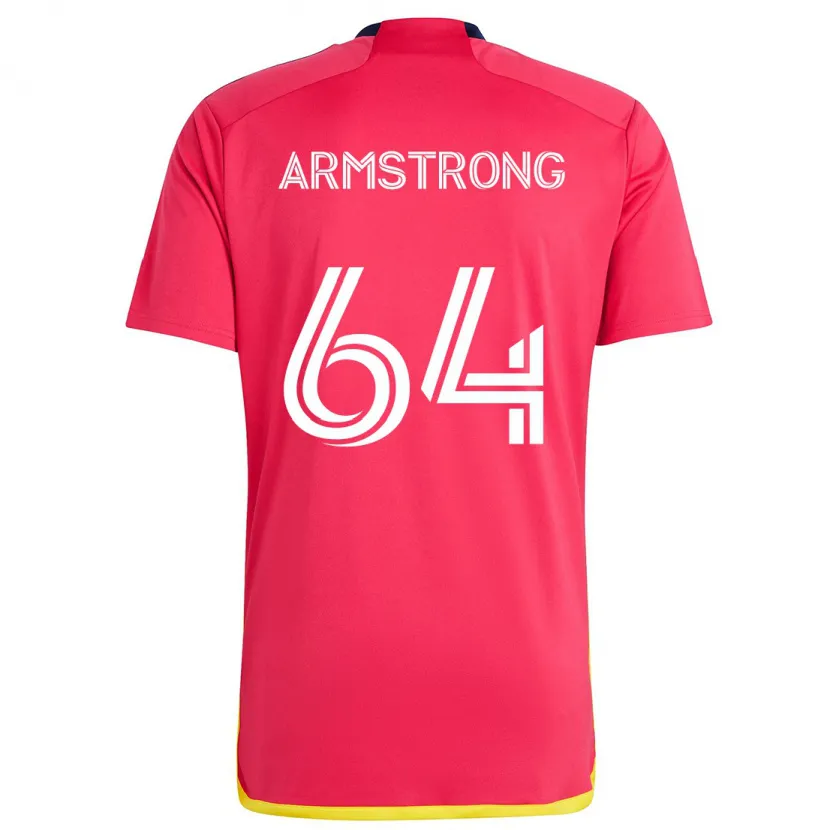 Danxen Dětské Dida Armstrong #64 Červená Modrá Domů Hráčské Dresy 2024/25 Dres